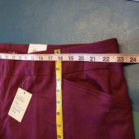 NWT Croft & Barrow 24W Stretch/Woven Plum color Bootcut Mid Rise Pants - Picture 2 of 7